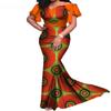 1 Pieza Vestido Étnico Africano para Mujer Vestido Largo Algodón Ankara Vestido Largo WY7965
