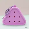 Bolsa de Silicone com Furo Estilo Desenho Animado Mini Carteira de Moedas Bolsa de Cosméticos DIY Bolsa para Fones de Ouvido Pingente de Chaveiro Presente