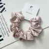 Scrunchie Simples Estilo Coreano para Primavera e Verão, Elástico de Cabelo Elegante e Versátil para Mulheres, Acessório de Cabelo Brilhante de Alta Qualidade, Elástico para Rabo de Cavalo