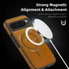 Adequado para Capa de Celular com Carregamento Sem Fio Magnético Google Pixel 11Proxl Google 10 Capa de Couro com Porta-Cartões