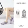 Calcetines de yoga de cinco dedos con tiras cruzadas, calcetines profesionales de Pilates sin talón para el suelo, calcetines absorbentes de sudor y antideslizantes con dedos separados, disponibles para venta al por mayor