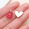 20 Estilos de Esmalte Rojo Donut Fruta Pimienta Aleación Colgantes DIY Collar Pulsera Llavero Accesorios de Joyería
