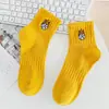 Calcetines cityboy para hombre y mujer, estilo coreano, diseño de dados con bordado ins de moda, calcetines de algodón transpirables de media pantorrilla para skateboard deportivo de alta calle personalizados
