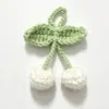 Flor de borla al por mayor colgante flor de lana tejida a crochet cinco flores pequeñas accesorios de ropa encaje tejido a mano