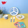 Vajilla Infantil, Vajilla de Resina de Melamina, Plato de Cena para Bebé, Plato Dividido, Bol para Comida Complementaria de Guardería, Fábrica de Tazones para Bebé