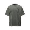 Jiayiku - Camiseta de manga corta para hombre, diseño plisado, estilo retro americano, estilo verano 2025, con lavado de tiburón y branquias