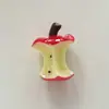 Accesorios para joyería DIY de resina de frutas tridimensionales, adornos colgantes de llavero, núcleo de manzana de comida simulada para jugar