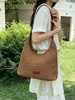 Bolso de paja de gran capacidad transfronterizo para mujer, nuevo bolso tejido a mano de verano 2026, bolso de hombro para debajo del brazo para mujer