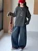 Conjunto de Otoño para Niñas 2026 Nuevo y Moderno Conjunto de Dos Piezas para Niños Primavera-Otoño: Sudadera y Jeans Falsos de Dos Piezas para Niños Mayores
