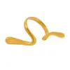 Rueda de la fortuna estilo punk combinación geométrica de colores anillo abierto femenino joyería exagerada transfronteriza europea y americana acero de titanio chapado en oro de 18 quilates