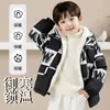 [Combinación Popular] Chaqueta Engrosada para Niños Invierno 2025 Ropa de Invierno para Niños Parka Estilo Coreano Forrada de Felpa Tendencia