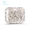 9A rectangular biselado beige corte Flor de Hielo diamante rectangular de alto carbono color G corte Flor de Hielo circonia