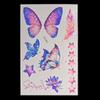 Nuevo Tatuaje Adhesivo Fluorescente Marino de Mariposa Transfronterizo Festival de Música Concierto Bar Fiesta Baile Tatuaje Adhesivo Luminoso