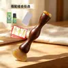 Artículo Popular de Celebridad de InternetMejorado 2 en 1 Cono Pequeño de Loto Pezuña de Oveja Palo Gua Sha Peine de Masaje Facial Sándalo Palo para Puntos de Acupuntura