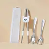 Chopsticks de Treino Infantis Desenho Animado 316 Rebote Automático Suplemento Alimentar para Bebês Chopsticks de Aprendizagem Conjunto de Louças para Alimentação de Bebês