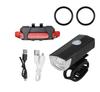 Acessórios de equipamento para ciclismo noturno Luz de advertência LED USB luz dianteira e traseira para mountain bike conjunto luz de ciclismo luz de bicicleta