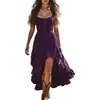 Moda Cruzada Europeia e Americana Vintage Primavera/Verão 2026 Novo Elegante Vestido Sem Alças Irregular com Franzidos que Afinam a Cintura