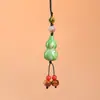 Colgante de calabaza lacada estilo chino tradicional con borlas, llavero, artículo decorativo, cuentas de oración, accesorio para cadena de teléfono