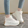 Botas de Nieve de Suela Gruesa Zy2022 para Mujer Nuevos Zapatos de Invierno para Mujer 2025 Forrados de Lana Engrosados Cálidos Casuales Zapatos Deportivos