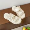 Hermosas Sandalias Estilo Hada Estilo Francés para Mujer, Nuevo Modelo Verano 2025, Adecuadas para Usar con Faldas, Sandalias de Deslizamiento con Suela Gruesa