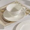 Taza de Cerámica Nicho Taza de Leche Taza de Café Taza de Té con Asa Alta Estética Color Sólido Lujo Ligero Simple