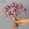 Simulação de 3 Galhos de Gipsofila, Margaridas Frescas Pequenas, Plantas Verdes, Decoração Exquisite para Cenas Domésticas e Casamentos