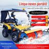 Carro de quatro rodas remoção de neve máquina de arremesso de neve carro de remoção de neve empurrado à mão carro de remoção de neve propriedade comunidade Factory Road