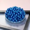 Accesorios para Joyería DIY Tejidos a Mano 8mm Coloridos Ecológicos Perlas de Imitación Perlas Falsas Agujero Recto Cuentas Redondas Material de Cuentas Sueltas