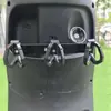 Servicio de Entrega Barra Gancho para Vehículo Eléctrico con una Fila de Ganchos para Comida Montados al Frente, Accesorios de Soporte de Fijación Universal para Repartidor