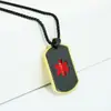 Nuevo Producto Transfronterizo Huayue Exclusivamente para Ayuda Médica de Emergencia Internacional: Collar con Logo de Insignia Militar, Bastón de Serpiente de Doble Capa, Estrella de la Vida al por Mayor