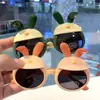 Orejas de Conejo Silicona Suave Gafas de Sol Polarizadas para Niños Gafas de Conejita HD Gafas de Dibujos Animados Lindas