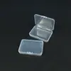 Caja de Plástico PP Rectangular Transparente Empaque Caja para Papelería Caja para Componentes de Ferretería Joyería Equipo de Pesca Caja de Almacenamiento