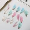 Estilo Fada Asas de Borboleta de Tule Fluidas Brincos de Pena Acessórios de Joia Artesanal DIY Pacote de Material para Pingente