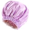 Amazon Más Vendido Transfronterizo Bufanda para la Cabeza de Ala Ancha para Mujer Cuidado del Cabello Postparto Gorro Redondo de Satén de Doble Capa Extra Grande para Dormir