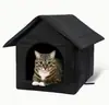 Envío Gratis, Nido para Gato Callejero con Temática de Amor, Adecuado para Todas las Estaciones, Impermeable, Resistente a la Lluvia, Resistente al Frío, Tienda Nido Cerrada para Exteriores, Suministros para Mascotas