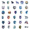 56 Nuevas Pegatinas de Graffiti de Lobo de la Pradera Transfronterizas Dibujos Animados Geniales Elegantes Decorativas para Funda de Teléfono Móvil Pegatina de Agenda Lote