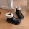 Botas Martin de Invierno para Niña, Adelgazantes, Forradas de Polar, Cremallera Lateral, Botas de Nieve 2026, Botines Súper Lindos, de Suela Gruesa, Cálidos, Zapatos de Algodón