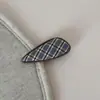 Tecido Xadrez Britânico Clipe Inferior de Metal Grampo de Cabelo Geométrico Moda Simples Clipe para Franja Clipe Lateral Acessórios de Cabelo Novo Estilo
