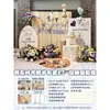 Montagem de Decoração para o Primeiro Aniversário do Bebê, Balões em Placa de KT Estilo Coreano, Bolo para Banquete de 100 Dias, Adereços para Fotos, Parede de Fundo para Ambiente