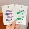 Pinzas para el pelo de colores dopamina estilo coreano para niñas, lindos y versátiles accesorios pequeños para el cabello que no dañan el cabello, adecuados para flequillos laterales de bebé