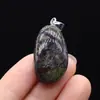 Pingente Irregular de Pedra Natural Exquisito Cristal Rosa Pedra Olho de Tigre Acessórios para Joias de Colar DIY Pingente