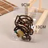 Saco Perfurado com Zíper de PVC Embalagem de Pingente de Pulseira Selado Transparente Selo de Plástico Perfurado Saco de Armazenamento de Joias