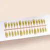 Uñas Postizas Estilo Nuevo, 30 Piezas, Perlas de Vidrio Color Rubor de Gama Alta, Moda Ojo de Gato, Uñas Blanqueadoras, Piezas de Uña Removibles al por Mayor