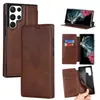 Adequado para Capa de Celular Samsung S25Ultra Flip, Capa Protetora de Couro com Porta-Cartão Samsung S24, Capa com Borda Macia