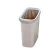 Bote de Basura Rectangular de Gran Capacidad para Espacios de Baño, Sin Tapa, para Desechos de Papel Higiénico