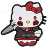 Nuevos Zapatos de Cueva de Halloween Decorativos Dibujos Animados Lindos Zapatos de Hello Kitty Hebilla de Zapato de Flor Especial Transfronterizo de Amazon Para en stock