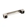Mango de aleación de aluminio fundido a presión, tirador para puerta de armario y cajón, accesorios de ferretería simples para exportación