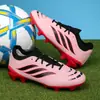 Zapatos de Fútbol Deportivos Transfronterizos para Niños y Estudiantes, Tacos Tf para Entrenamiento en Césped Artificial, Zapatos Profesionales de Competición Ag Long Spike para Hombres y Mujeres