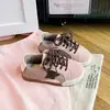Zapatos de skate de caña baja para niños, otoño, para niñas, suela suave, antideslizantes, zapatos para niños, estampado de leopardo, empalme de estrellas, para niños, zapatos deportivos casuales