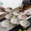 Bandeja de té de cerámica con diseño floral azul y blanco para preparar té helado, Plato de frutas, Frutas secas, Bandeja de postres estilo Zen chino, Bandeja para tazas de aperitivos